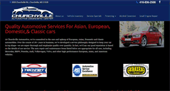 Desktop Screenshot of churchvilleauto.com